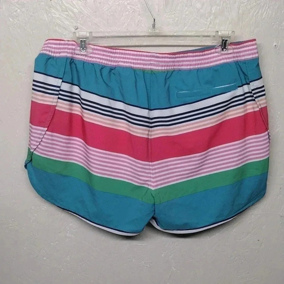 World Wide Sportsman Striped Shorts XL Pink Blue Green Summer Swimming Lake - Picture 6 of 7